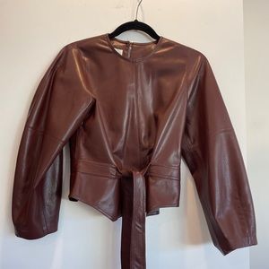 Nanushka Faux Leather Top